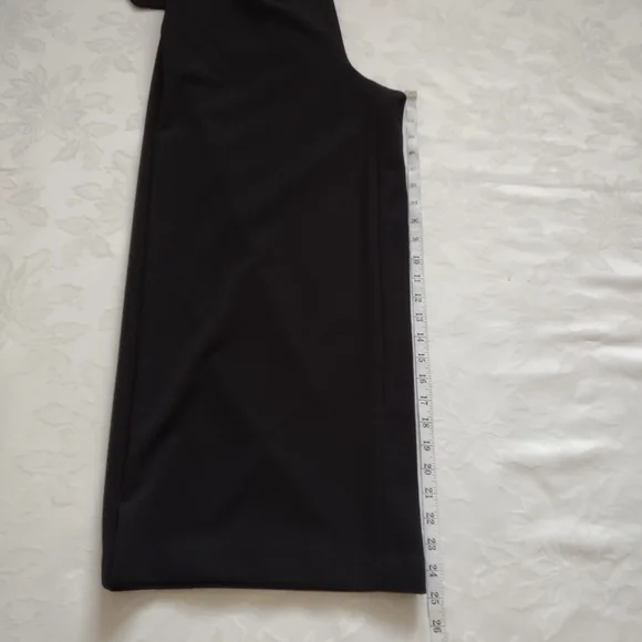 Calvin Klein ruffled v-neck belted wide leg jumpsuit